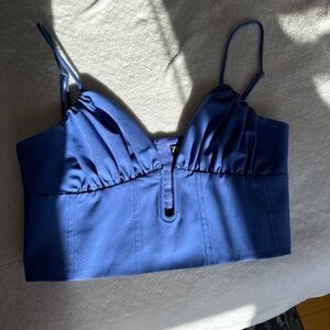 Zara Women's Blue Corset, S